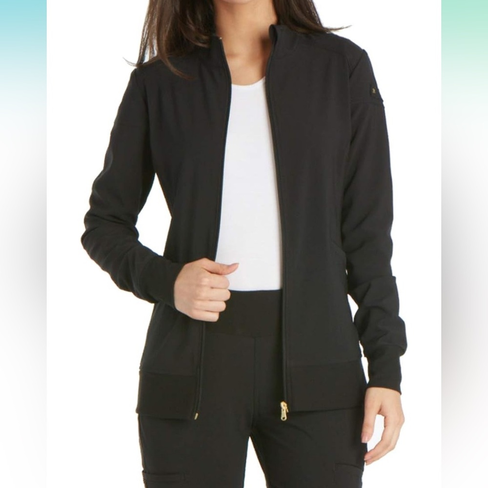 Cherokee Scrub Jackets For Woman with Zip Front, 360° Stretch Fabric - CK303